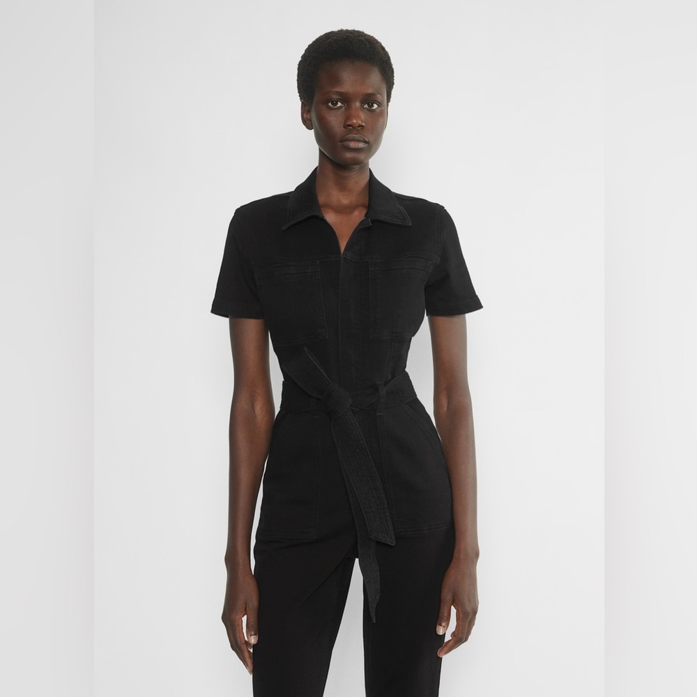 Aritzia Ten Notice Denim Jumpsuit | No-Stress Black